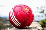 soccer, football, ball, sports, red ball, sport